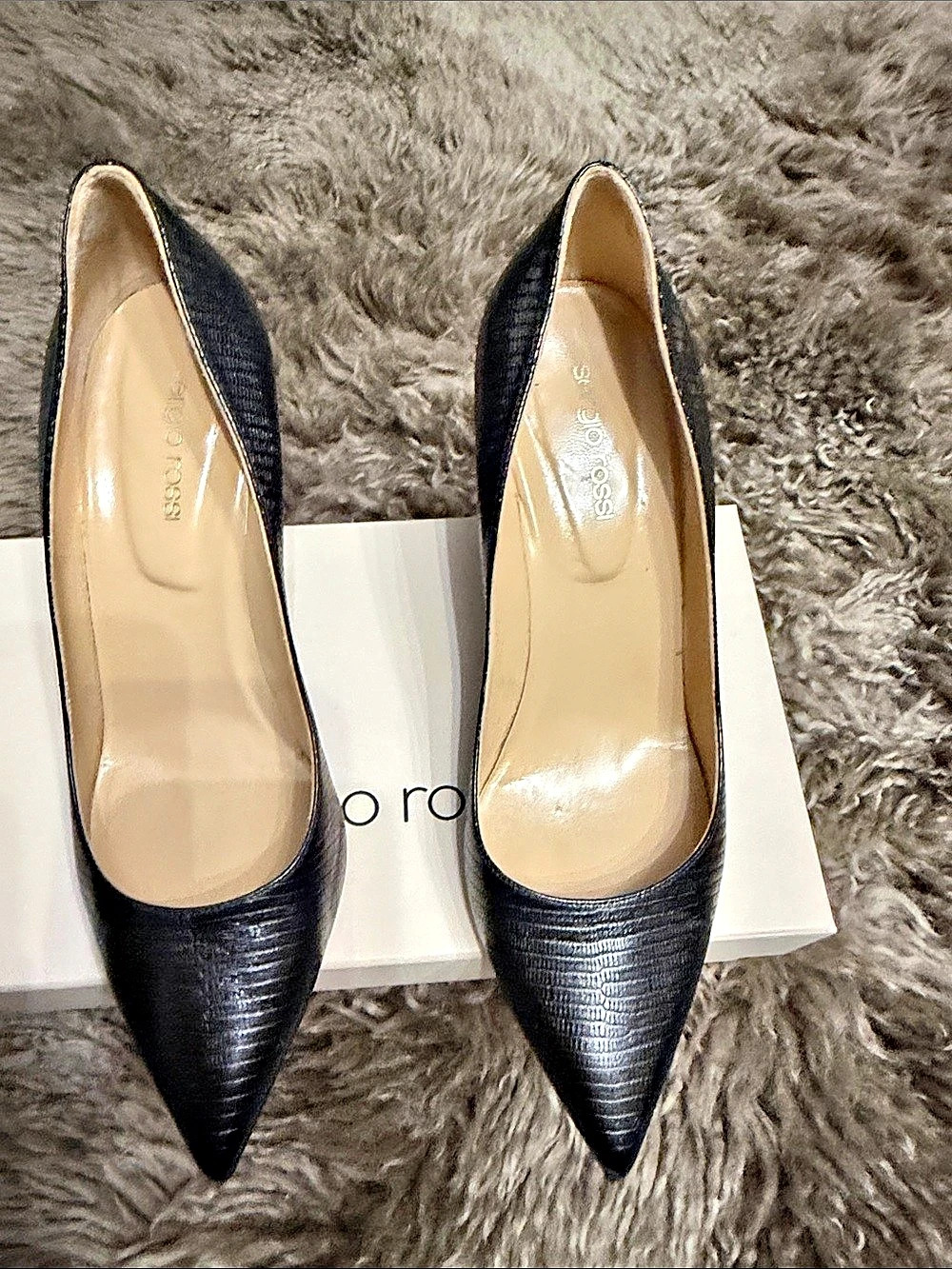 Sergio Rossi Pointed-Toe Heels in Black EU 40